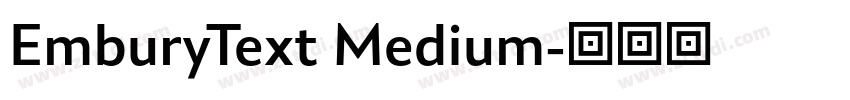 EmburyText Medium字体转换